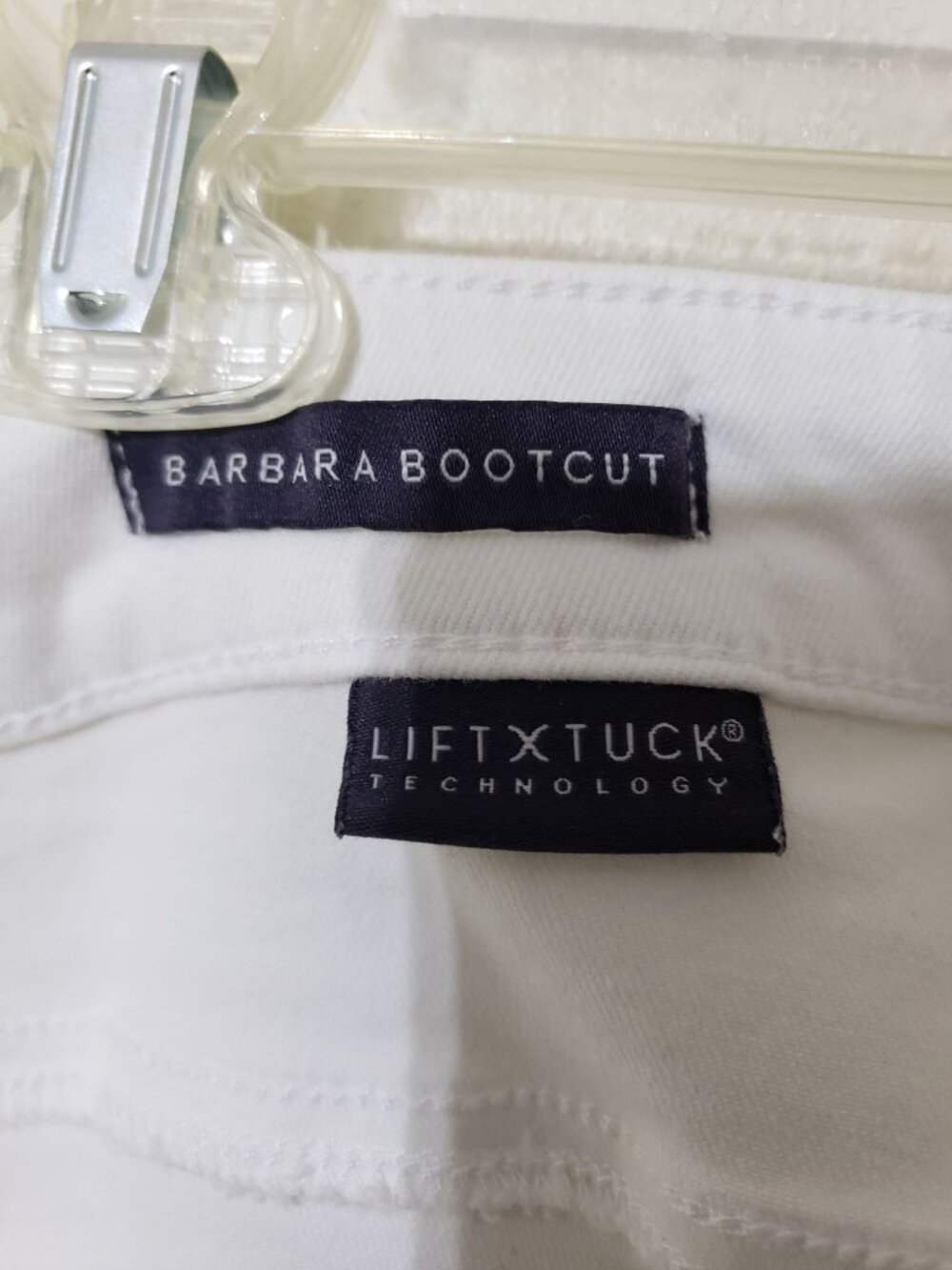 NYDJ white, plus size, barbara bootcut with liftxtuck technology jeans, size 20W - Picture 5 of 7